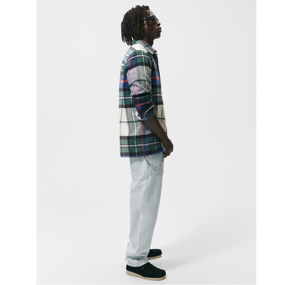Zara Plaid Flannel Overshirt - Picture 5 of 16